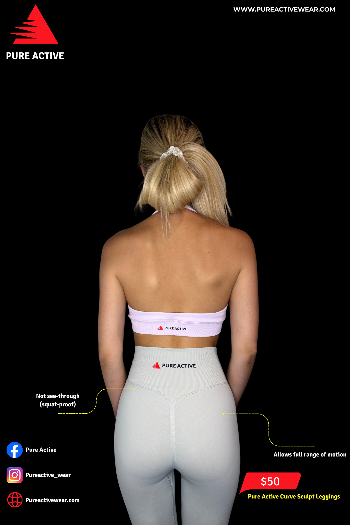 Pure Active Curve Sculpt Leggings - BEIGE