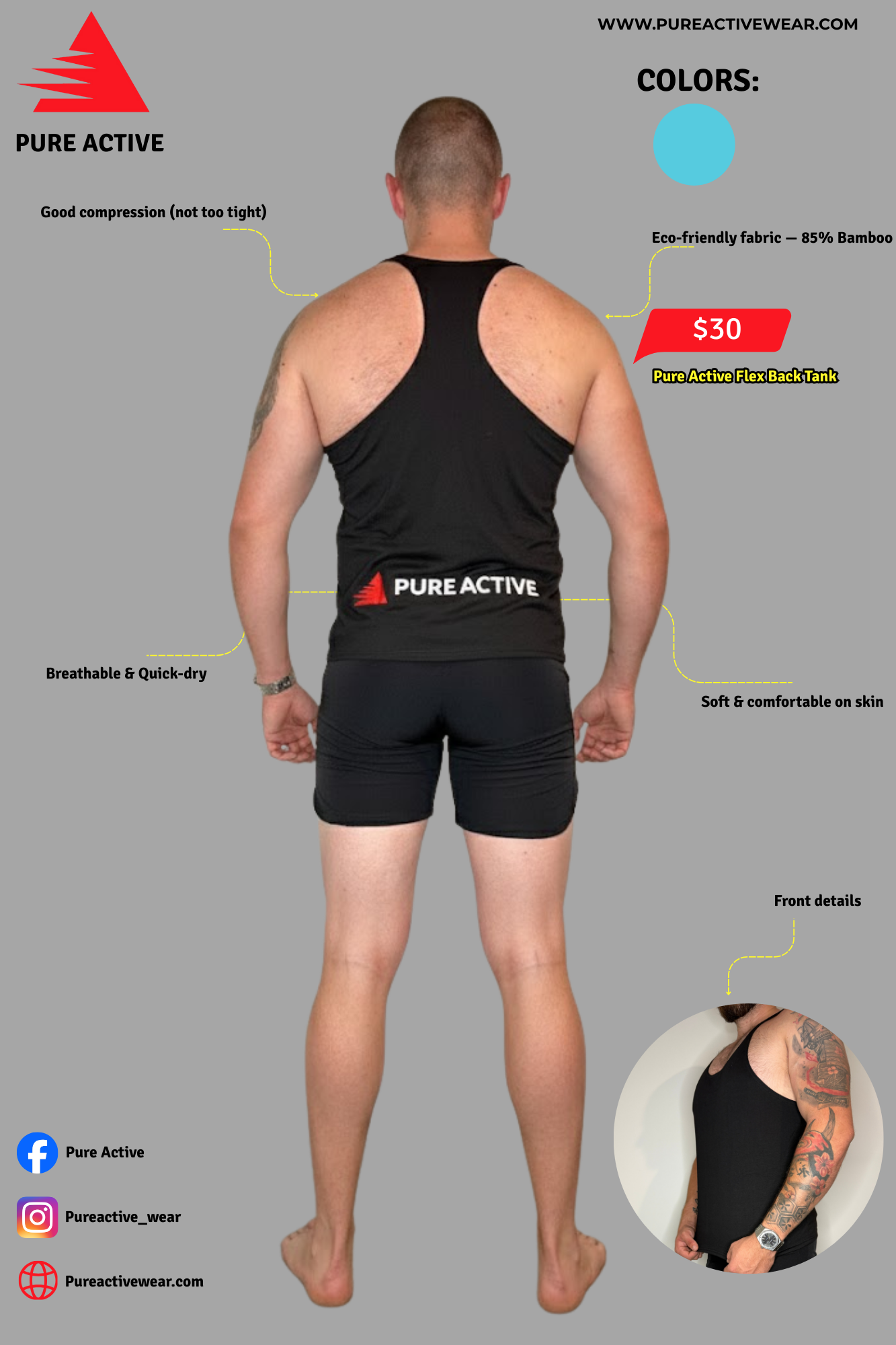 Pure Active Flex Back Tank
