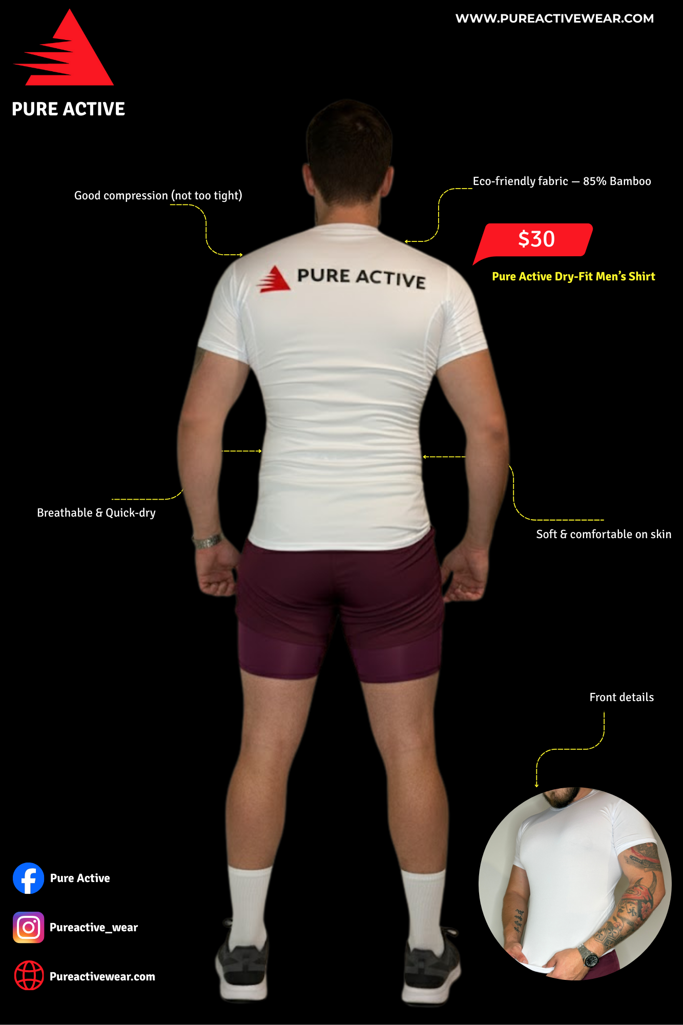 Pure Active Dry-Fit Men’s Shirt