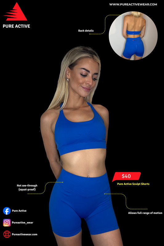 Pure Active Sculpt Shorts - ROYAL BLUE